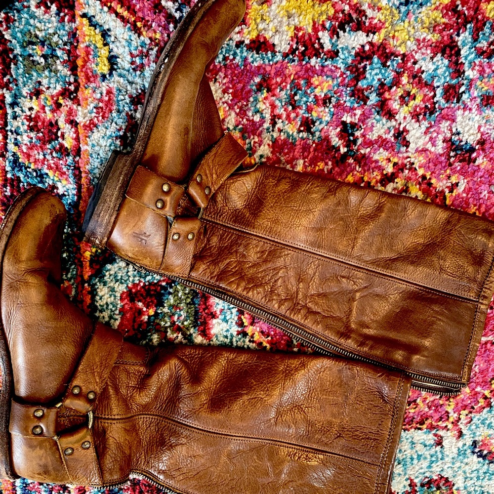 Brown Leather Frye Boots